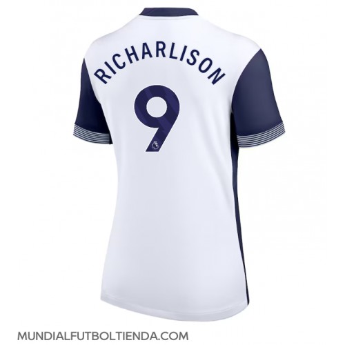 Camiseta Tottenham Hotspur Richarlison #9 Primera Equipación Replica 2024-25 para mujer mangas cortas